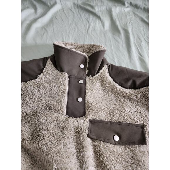 NWT Girlfriend Collective Laurel Recycled Fleece Retro Anorak size S - Picture 6 of 11